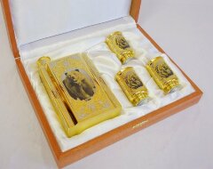 Набор охотничий "Фляжка + 3 стопки"