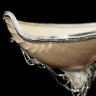 Две серебряные икорницы «Дуэт» из натуральной морской раковины