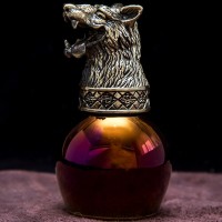 Подарочная стопка перевёртыш «Весёлый волк» цвета фуксия