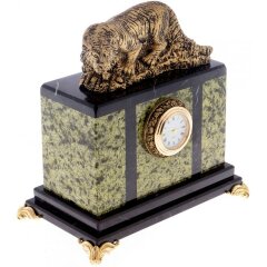 Настольные часы с фигуркой «Амурский тигр» — как символ 2022 года и новогодний сувенир с доставкой по России