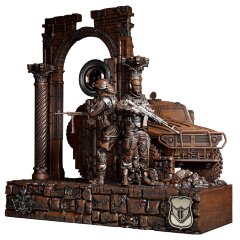 Дизайнерские часы «Солдаты Спецназа» из массива дерева