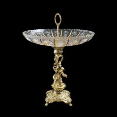 Серебряная ваза с позолотой «Петергоф» для фруктов