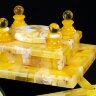 Подарочная шкатулка «Король» из натурального янтаря
