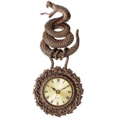 Настенные часы с фигуркой «Змея» — символ Нового 2025 года