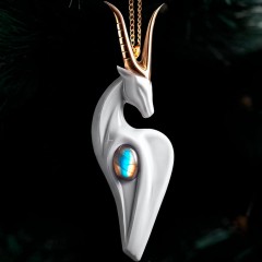 Фарфоровая ёлочная игрушка «Белая овечка» — рождественские украшения с символом 2027 года в индивидуальной упаковке