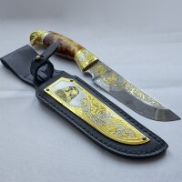 Подарочный нож «Сокол» с дамасским клинком