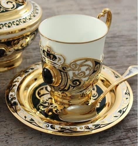 Кофейный набор «Дуэт» с агатами