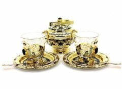 Кофейный набор «Дуэт» с агатами
