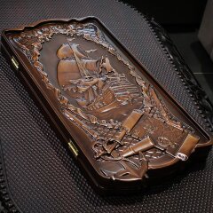 Большие деревянные нарды деревянные «Корабль» резные из массива дерева