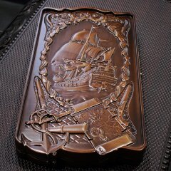 Большие деревянные нарды деревянные «Корабль» резные из массива дерева