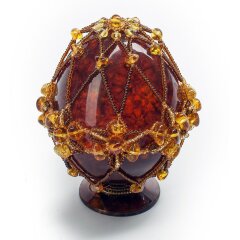 Сувенирное яйцо из янтаря «Пасхальное»