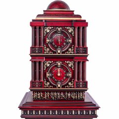 Дизайнерские резные часы «Астрономические» из массива дерева