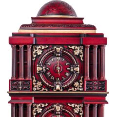 Дизайнерские резные часы «Астрономические» из массива дерева