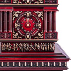 Дизайнерские резные часы «Астрономические» из массива дерева