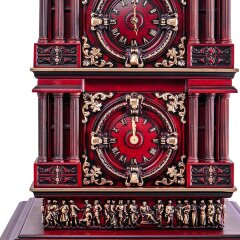 Дизайнерские резные часы «Астрономические» из массива дерева