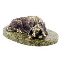 Бронзовая статуэтка охотничьей собаки «Лопоухий кавалер»