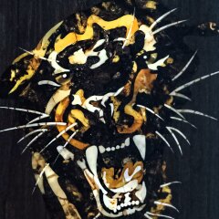 Подарочные нарды «Пантера» из морёного дуба и янтаря