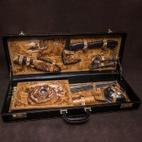 Подарочный набор для пикника «Хозяин леса» в кожаном чемодане