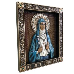 Именная икона «Святая Мученица Елисавета» с кристаллами Сваровски