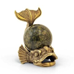 Бронзовая статуэтка рыбы «Рыба кит» в подарок рыбаку