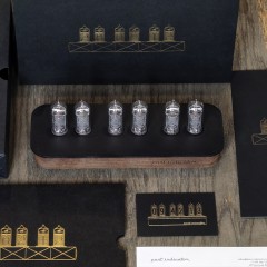 Ламповые часы «BLACK» (советские индикаторные лампы) 