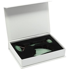 Массажер «Гуаша» из зелёного авантюрина в подарок женщине