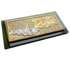 Автомобильный оберег на камне нефрит в подарок мусульманину