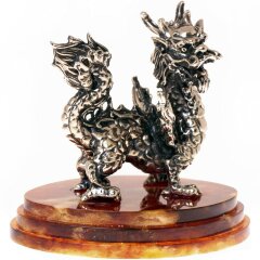 Подарочная фигурка «Мудрый дракон» на янтаре — как символ Нового 2024 года