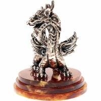 Подарочная фигурка «Мудрый дракон» на янтаре — как символ Нового 2024 года