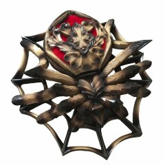 Деревянная декоративная шкатулка «Паук»