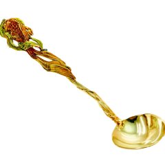 Чайная чашка из янтаря «Золотая рыбка»