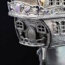 Серебряный корабль «Жемчужина» из морской раковины наутилус