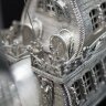 Серебряный корабль «Жемчужина» из морской раковины наутилус