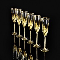 Хрустальные фужеры для шампанского «DELIZIA»