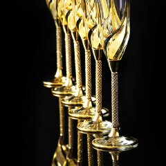 Хрустальные фужеры для шампанского «DELIZIA»