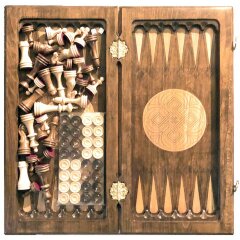 Деревянные шахматы с нардами «Модерн»