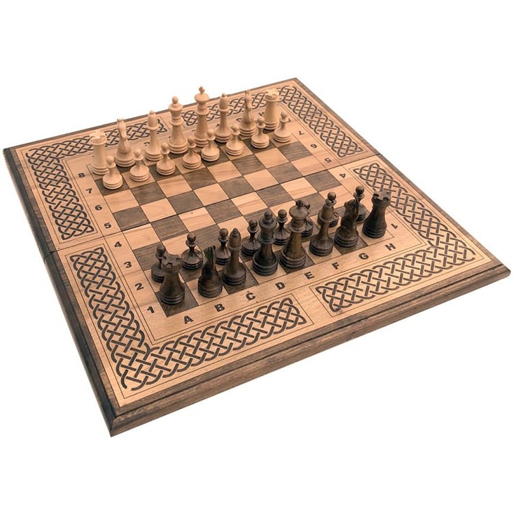 Деревянные шахматы с нардами «Модерн»
