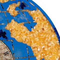 Настенные часы из янтаря «Планета» для интерьера