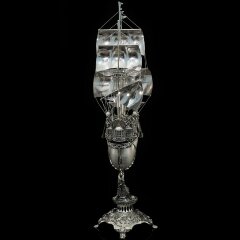 Серебряный корабль «Орион» из морской раковины NAUTILUS