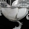 Серебряный корабль «Орион» из морской раковины наутилус