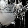 Серебряный корабль «Орион» из морской раковины наутилус