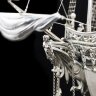 Серебряный корабль «Орион» из морской раковины наутилус