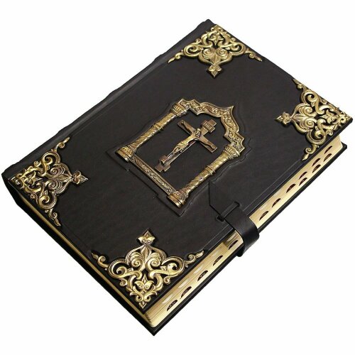 Украшенная «Библия» (литьё бронза, крест)