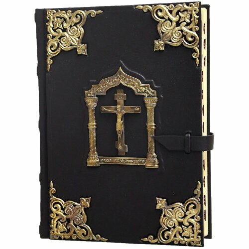 Украшенная «Библия» (литьё бронза, крест)