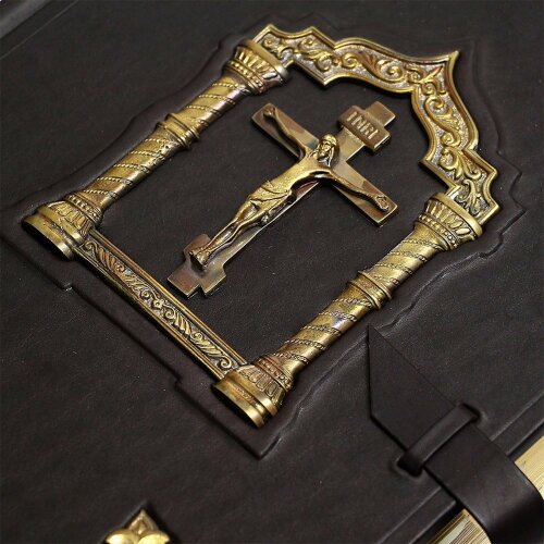 Украшенная «Библия» (литьё бронза, крест)