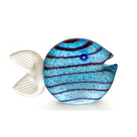 Подарочное пресс-папье из художественного стекла «Рыба голубая»
