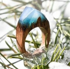 Кольцо "Морозный день"