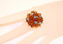 Кольцо из янтаря «Остров»