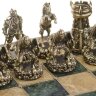 Шахматный ларец «Воины мифов» с бронзовыми фигурами