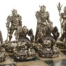 Шахматный ларец «Воины мифов» с бронзовыми фигурами